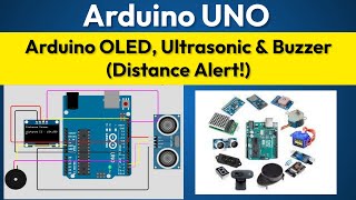 Download the video "6. Arduino OLED, Ultrasonic & Buzzer (Distance Alert!) with code"