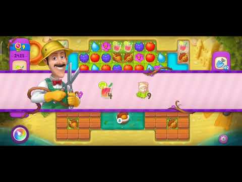 Gardenscapes Level 2425 Walkthrough "No Boosters Used"