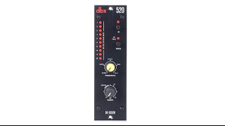 Video thumbnail for dbx 520 De-esser 500 Series Module Overview by Sweetwater Sound by Sweetwater