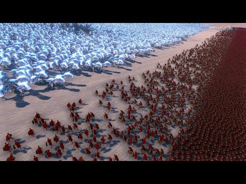 1.000 ROBOT T-REX vs 20.000 SPARTANS - Ultimate Epic Battle Simulator