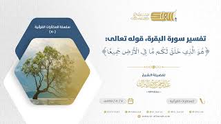 صورة تفسير سورة البقرة قوله تعالى هو الذي خلق لكم ما في الأرض جميعًا - الشيخ عبدالرحمن البراك (80)