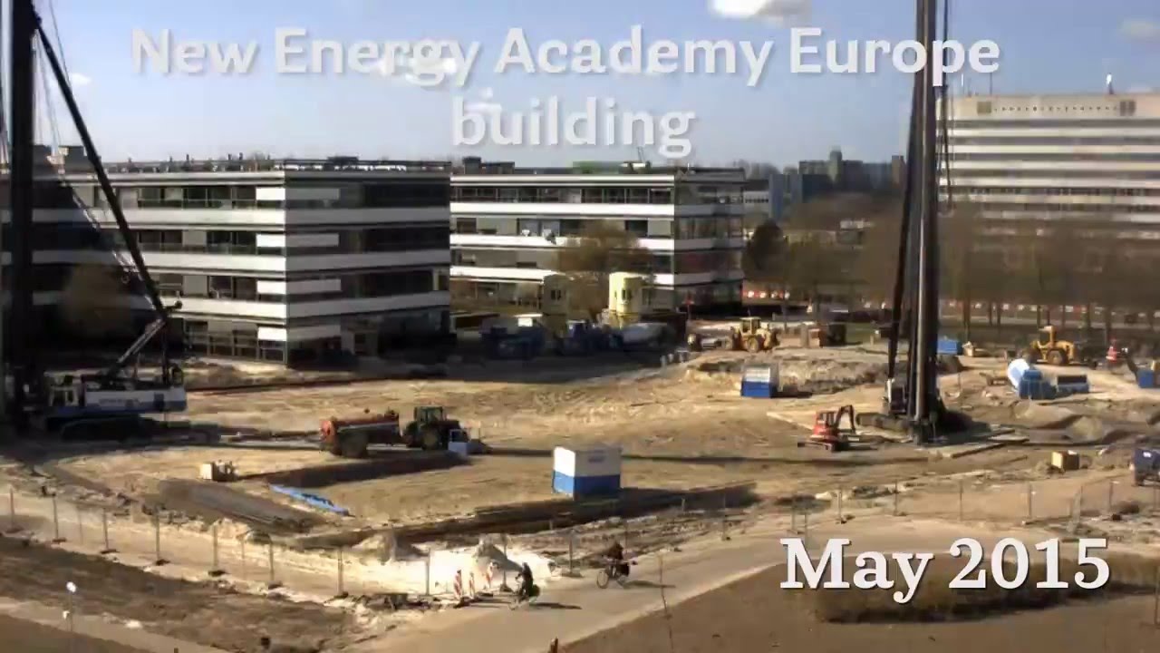 Timelapse van nieuwbouw Energy Academy Europe