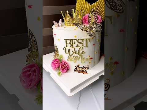 Birthday cake design for women #shorts #birthdaycake #birthdaycakedesign