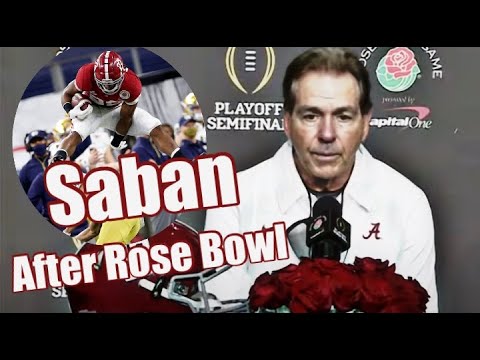 Nick Saban Postgame Press Conference | Rose Bowl CFP Playoff Semi-Final | Alabama vs Notre Dame