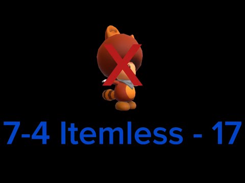 Super Mario 3D World (Switch) 7-4 Itemless Speedrun - Time: 17 (TWR)