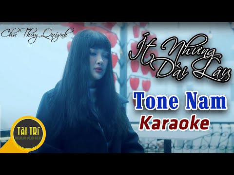 Karaoke Tone Nam | ÍT NHƯNG DÀI LÂU  - Chu Thúy Quỳnh -  Tone Nam (Abm) - Beat by Tàiz