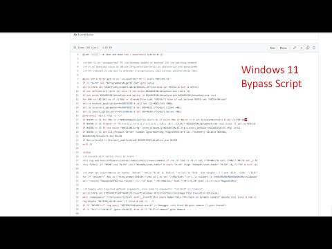 How to Skip TPM For Windows 11 Using A Script?
