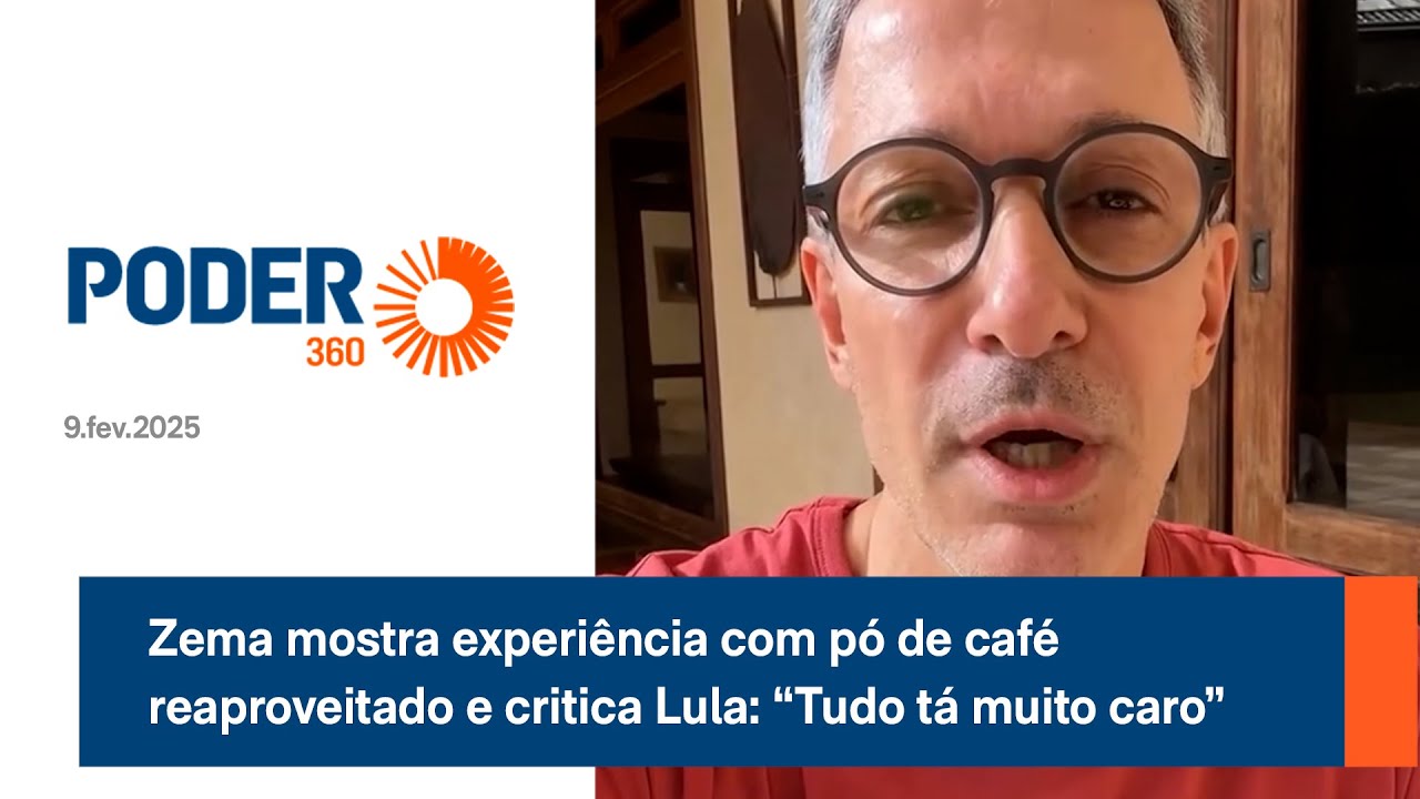 Zema mostra experiência com pó de café reaproveitado e critica Lula “Tudo tá muito caro”