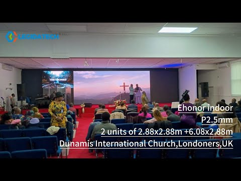 11.84×2.88m EHonor P2.5 Church LED Wall