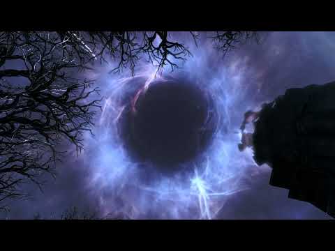 Mystical Sky of the Soul Cairn, panorama and ambience. Skyrim. TESV.