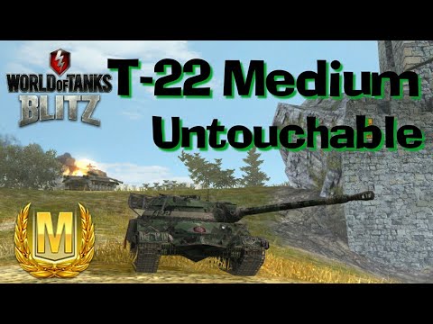 WOT Blitz T-22 Medium Mastery Gameplay