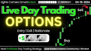 4/15 LIVE DAY TRADING SPY OPTIONS | 41% GAIN IN 2 TRADES SCALPING STRATEGY | MASSIVE SELL OFF