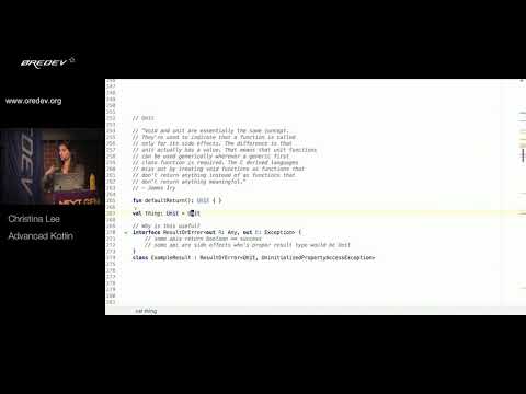 Øredev 2017 - Christina Lee - Advanced Kotlin