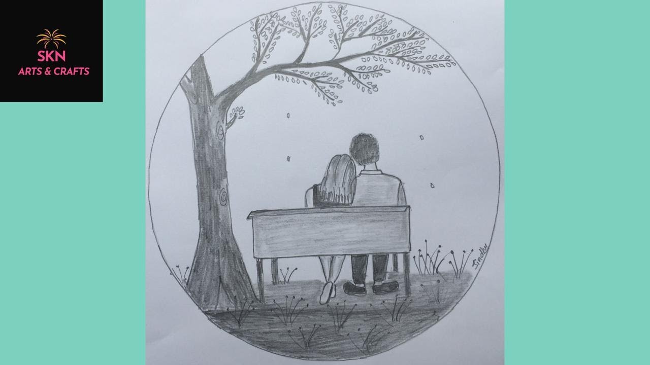 How to draw Couple step by step for beginners pencil sketch|| SKN Arts & Crafts