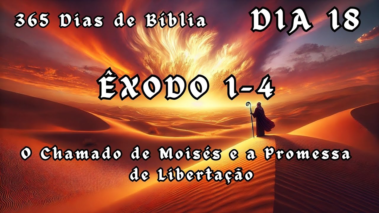 Dia 18: Bíblia em 365 Dias - Êxodo 1 - 4: O Chamado de Moisés e a Promessa de Libertação
