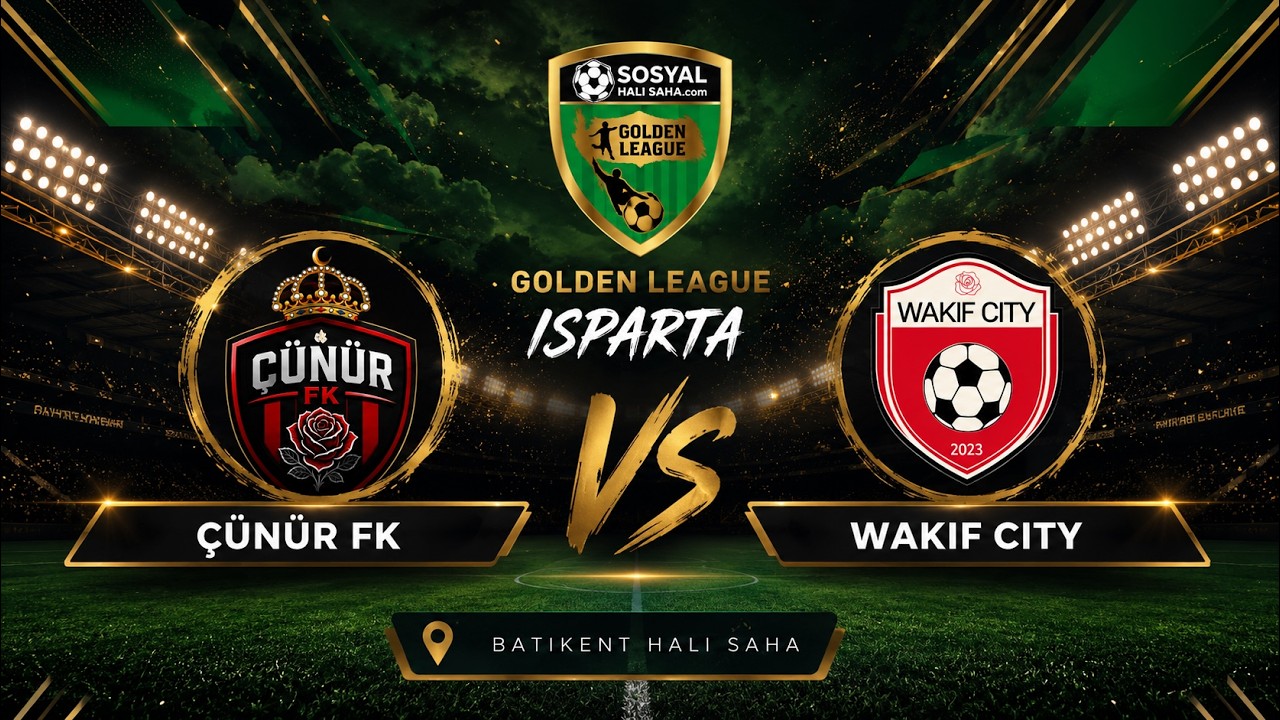 SOSYAL HALI SAHA GOLDEN LEAGUE / 2026 AÇILIŞ SEZONU / ISPARTA /ÇÜNÜR FK - WAKIF CİTY