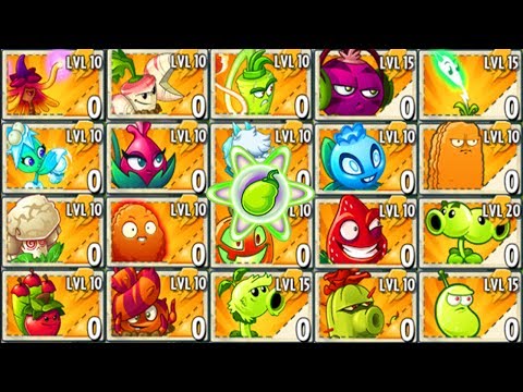 Plants vs Zombies 2 Mod: ALL PREMIUM MAX LEVEL POWER-UP! vs JURASSIC MARSH FINAL BOSS