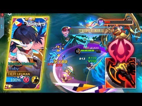 RUBY NEW BEST BUILD FOR EXP LANE IN SOLO RANKED!🔥RUBY MOBILE LEGENDS