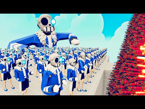 200x SANS + 1x GIANT vs EVERY GOD - Totally Accurate Battle Simulator TABS