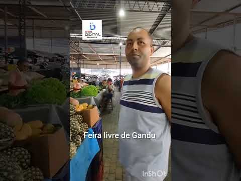 feira livre da cidade Gandu BA