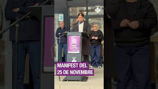 Lectura del manifest institucional del 25N 2025