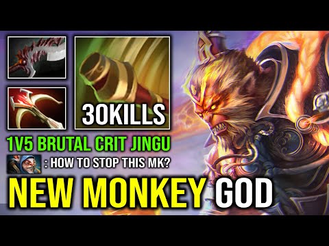 NEW MONKEY KING GOD 1v5 Master Tree Jump 100% Max Jingu Unlimited Crit Hit Like a Truck Dota 2