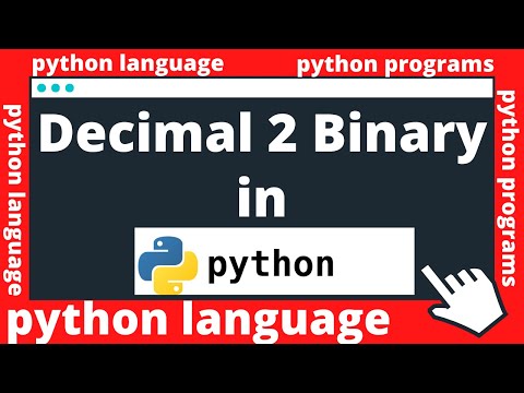 Decimal To Binary Conversion In Python Python For Beginners Python Program Python In Hindi