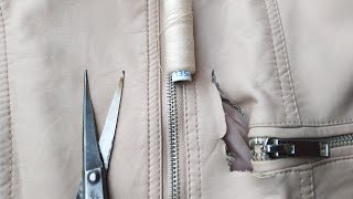how to repair leather jacket | fixing leather jacket at home by your self