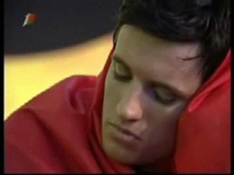 Eurovision 2007 - Dima Koldun during the votes of Denmark