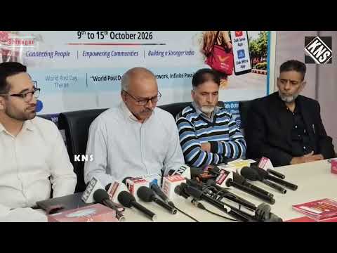 Postmaster General, J&K Circle Holds Press Conference Ahead of World Post D...