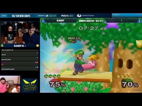 Master Hand Monthly (Aug 2018) - Blahguy (Luigi) vs. + (Peach) - SSBM - Winners Quarters
