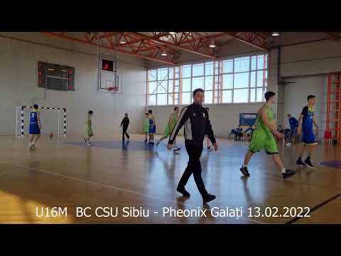 U16M BC CSU Sibiu vs Phoenix Galati 13.02.2022 Sala Sporturilor Sura Mica Sibiu
