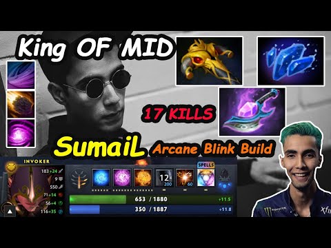 King OF MIDLANE | SumaiL [Invoker] ARCANE BLINK BUILD INSANE SKILL PLAY Combo Dota 2 7.28 Gameplay