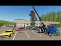Using crane to move expensive cars on dealership | Farming Simulator 19