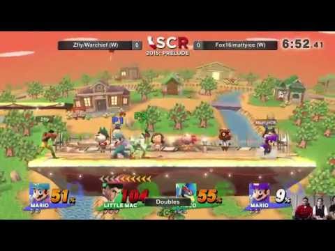 SCR Prelude II - Zfly/Warchief Vs. Fox16/mattyice Doubles Winners Side - Smash Wii U