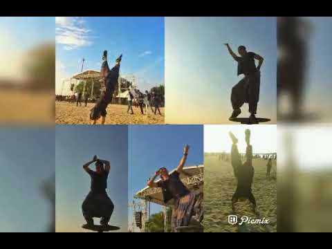 Oddymoenier life style on the beach blue is blue dancing