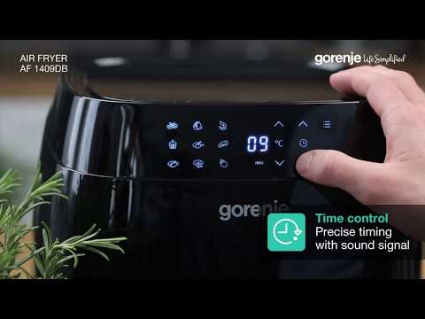 Karšto oro gruzdintuvė Gorenje AF1409DB video