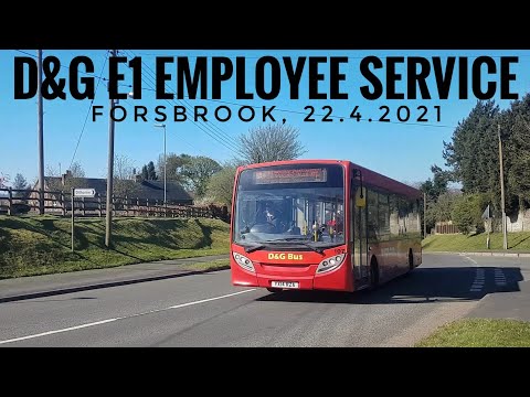 D&G BUSES E1 ALTON TOWERS EMPLOYEE SERVICE, MORNING RUN, METROCITY & ENVIRO 200, 22.4.2021