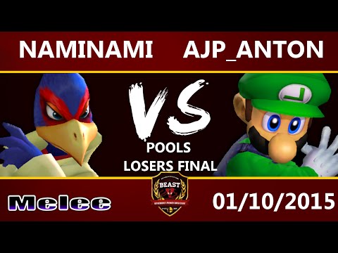 B.E.A.S.T 5 - NamiNami (Falco) Vs. ajp_anton (Luigi) - Melee Pools Losers Final