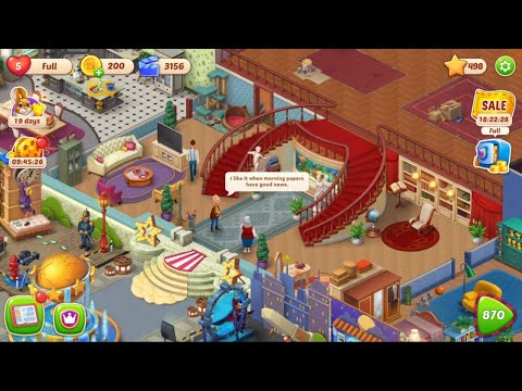 Homescapes Story Walkthrough Gameplay Living Room - Day 2