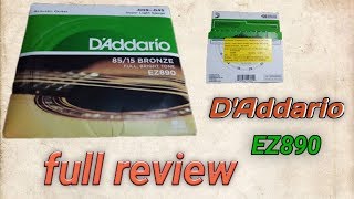 Video thumbnail for D'Addario EZ890 super light best acoustic string for your guitar full review !!! by Sujit Raikar