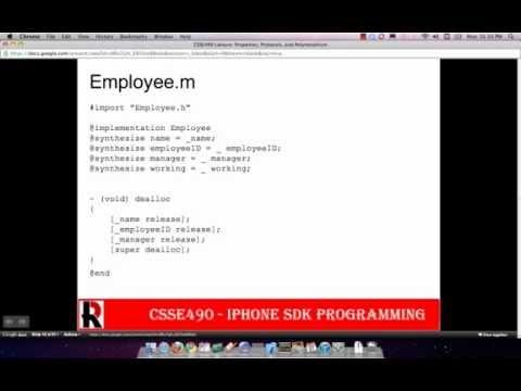 iOS Development Course Fall 2010 Lecture 13 - Protocols and Polymorphism: Employees