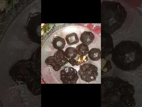 Diwali special#homemade nuts dark chocolate#chocolate#shorts