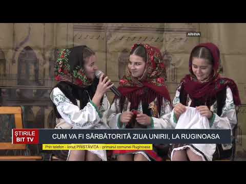 ȘTIRILE BIT TV - CUM VA FI SĂRBĂTORITĂ ZIUA UNIRII, LA RUGINOASA