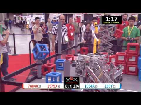 2015 VRC Arts Q136 - 7884A 1575X vs 1034A 169Y - 51 to 51 - VEX Worlds 2015 - Arts Division