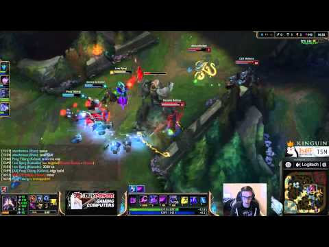 Bjergsen duo Doublelift - Kassadin vs Leblanc Mid - League of Legends Gameplay