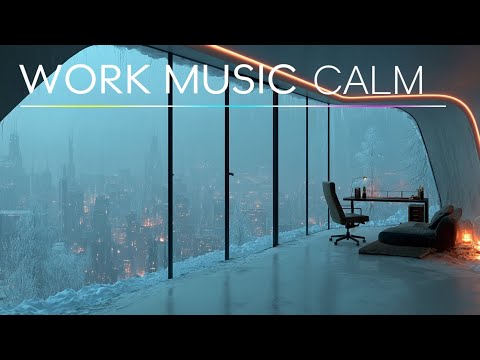 Focus Music & Deep Work Ambient for Concentration | Snowy Cityscape Study Beats