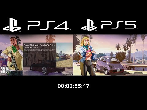 GTA 5 PS5 vs PS4 Loading Time Comparison (Next Gen PS5 Update VS PS4 Load Time Comparison)