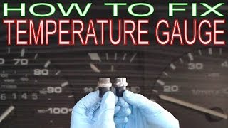 Temperature Gauge Not Working? How to Replace a Coolant Temperature Sensor. VW Golf.