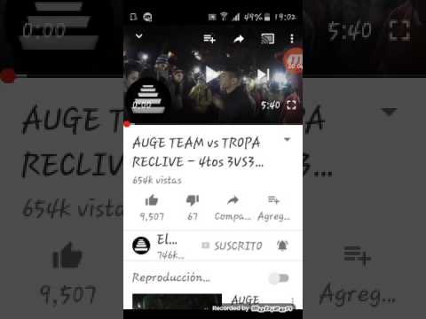 Auge team vs tropa reclive